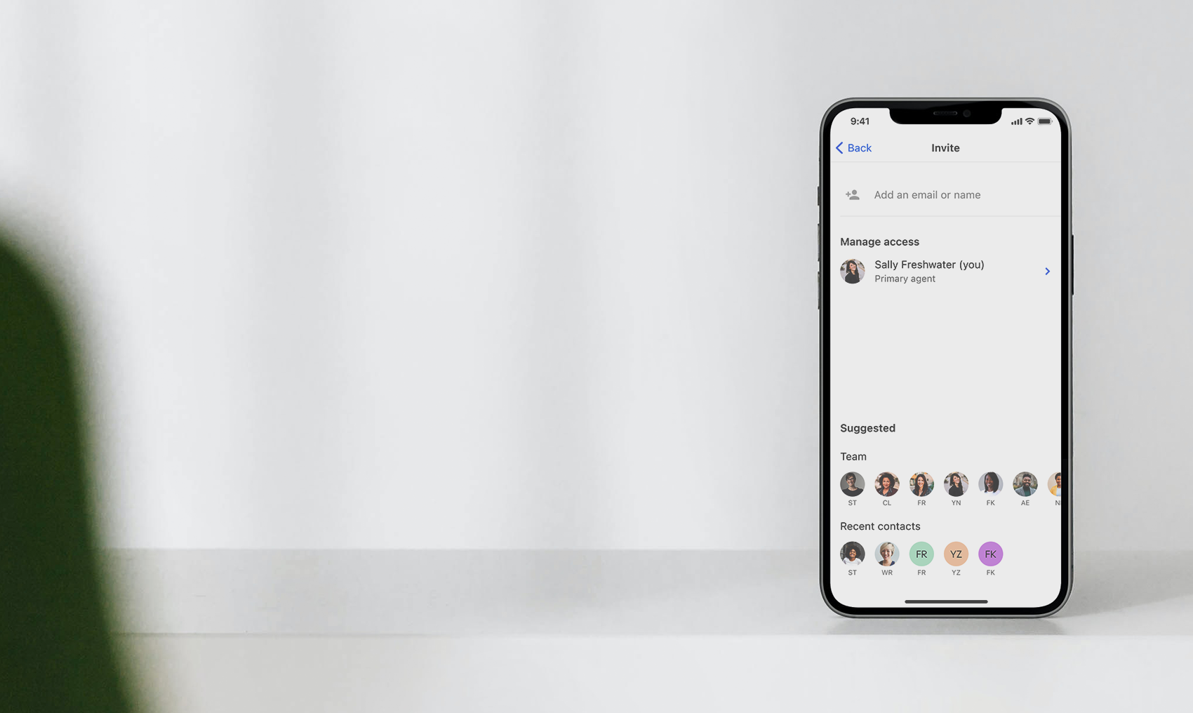 Business Tracker sharing on iOS